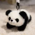 Llavero de peluche de panda lindo con pelo suave, colgante adorable para regalos de niños. - Bebé Panda Gigante - Colgante Tumulado - 15cm