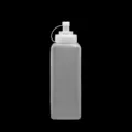 Bouteille pressible en plastique transparent avec bouchon et graduation pour sauce et miel. - 1000ml