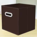 Scatola di immagazzinaggio pieghevole marrone in tessuto non tessuto per armadio, giocattoli e vestiti. - Marrone Stile Cassetto