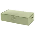 Contenitore pieghevole in tessuto verde per sottoletto con cerniera e maniglie comode. - Piccolo (76x38x17cm) / Verde mela