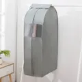 Custodia appendiabiti grigia sacca antipolvere per vestiti con finestra trasparente armadio - Medio (35*59*110cm) / Grigio
