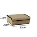 Scatola portaoggetti in tessuto per biancheria intima organizer pieghevole per reggiseni. - 13 Griglie 31x26x11cm / Beige