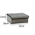 Scatola portaoggetti in tessuto grigio, pratico organizer per biancheria intima e reggiseno. - 13 Griglie 31x26x11cm / Grigio chiaro