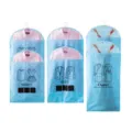 Housse de vêtement suspendue en non-tissé costume chemise sac de rangement penderie - M / Bleu