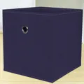 Scatola portaoggetti pieghevole in tessuto blu scuro contenitore per vestiti e giocattoli - Blu Scuro