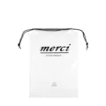 Borsa portaoggetti trasparente in PVC con coulisse, custodia impermeabile da viaggio. - Custodia con Coulisse (Set di 5) / Bianco con Stampa Inglese