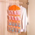 Organizer per biancheria intima e calze da appendere arancione borsa armadio guardaroba - Arancione
