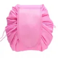 Borsa trucco con coulisse rosa impermeabile da viaggio organizer cosmetico donna. - Rosa