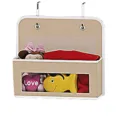 Sac de rangement suspendu de porte avec fenetre transparente pour chambre placard - 1 Niveau / Beige