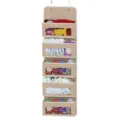 Organisateur de rangement suspendu avec poches transparentes, sac de rangement durable. - 5 Couches / Beige