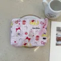Cute pink cosmetic pouch canvas travel zipper bag cute cartoon rabbit makeup organizer bag - Star Cute Fairy Tale Rabbit