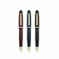 Stylo-plume Jinhao X159 professionnel avec grande plume et capuchon à vis, 3 couleurs. - Stylo Unique (Sans Boîte) / Noir (Clip Doré) Plume F