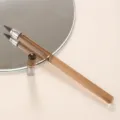 Brown acrylic transparent eternal pencil, inkless everlasting writing pen for students and drawing. - Brown