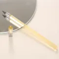 Acrylic transparent barrel eternal pencil, sharpen-free art drawing sketch pen in beige style. - Beige