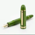 Klassieke luxe vulpen met glad hars lichaam en gouden penpunt voor dagelijks schrijven. - Enkele Pen (Geen Doos) / Avocadogroen (Gouden Clip) EF Penpunt