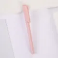 Pink eternal pencil with leather pen cap, inkless everlasting writing pen for office school - Pink