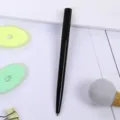 Black plastic twist ballpoint pen for office school business promotion and advertising use. - Black