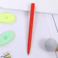 Red twist plastic ballpoint pen, promotional corporate gift pen for office and hotel use. - Orange