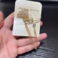 Elegant rhinestone tassel brooch, gold metal bird design suit pin for women detail view. - Flower Bird Style (4)