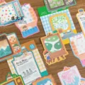 Cute oil painting style sticky notes set, decorative memo pads and planner daily journaling. - Today's Record Decant 6 Sheets