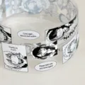 Schattige retro manga washi tape rol, glinsterend zand PET sticker voor dagboek decor. - Gedecanteerd | Meisje Handleiding Normaal PET Stans 59cm