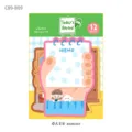 Cute oil pastel series memo pad for journal decoration and daily records, 12 pieces pack. - Today's Record Shaped Sticky Note