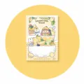 Schattig citroenthee thema memo blokje notitieblaadjes met tekenfilm meisje, 105x148mm, 45 vel. - Citroenthee Memo