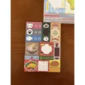 Bloc-notes patchwork mignon notes adhésives pour journal joli design animaux et nourriture - 11 (40 Feuilles)