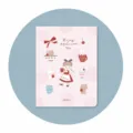 Lindo cuaderno de anillas A5 con un bonito diseño de ilustración de té de la tarde. - Carpeta A5 Té de la Tarde