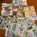 Bloc-notes patchwork rétro mignons autocollants décoratifs fournitures de papeterie journal - 16 Styles Assortis (2 de chaque, 32 au total)