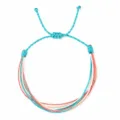 Braccialetto intrecciato regolabile Blu Beige Multistrand DIY Unisex Minimalista SKU - Blu Beige Rosso Blocco di Colore (X-B25031301I)
