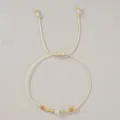 Handgemaakte verstelbare geweven armband met edelsteen- en kristalparels en elegante sieraden. - Leeuw(B-B24101701G)
