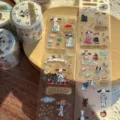 Zomerse washi tape set met schattige dalmatiër honden, sterren en goudvis patronen voor knutselwerk. - Puppy Dagelijks / 50cm Verdeeld