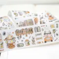 Schattige konijn thema washi tape rol decoratieve schrijfwaren sticker voor dagboek. - Konijnen Werkplaats / Verdelen