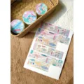 Hond Lente Serie Washi Tape, 2cm en 3cm schattig cartoon ontwerp met loslatend papier. - Voorjaarspark / Monster 35cm