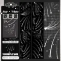Washi tape sticker rol set hemelse sterrennacht lint decoratieve doe het zelf handwerk - Sterrenval Wit / 35cm Deelverpakking