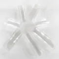 Clear plastic tape storage tubes for washi tape splitting and organizing, transparent display tubes - Height 9cm 10 Pieces Pack