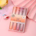 Pastel gradient highlighter pens set of 4 pcs for journal drawing note taking cute stationery aesthetic. - Peach Cream / 4Pcs Set