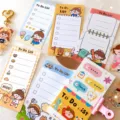 Süßes Cartoon Notizblock Detail, ästhetische Schreibwaren Flatlay, Planer Haftnotizen Set. - [Sondergeschenk] TODO Notizblock
