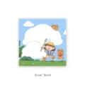 Blocco notes memo cartone animato simpatico note adesive quadrate orso cancelleria - Uscire