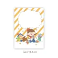 Blocco note adesivi carini cartone animato mini cancelleria design kawaii 30 fogli - A Righe Giallo