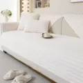 Weißer Plüsch Sofa Kuscheldecke Bezug Flauschige Couchauflage Winter Heimtextilien - 70x70cm (Armlehne/Rückenlehne) / Weiß