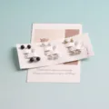 Stile coreano semplici clip per scialle di perle moda vestiti spilli decorativi - Nero Bianco Oro