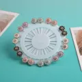 Colorful resin flower brooch pins set, cute floral long scarf pins for women clothing. - Oil Dropping Flower Style (20 Pins/1 Set)
