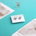 Magneti per hijab a cuore argento forti clip magnetiche per sciarpa e scialle da donna - Confezione da 2 / Placcato K Bianco