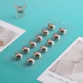 Clip per sciarpa magnetica a cuore oro rosa, spilla hijab forte e supporto variante. - Confezione da 12 / Placcatura in oro rosa