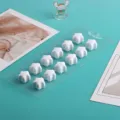 12 Stk. Weiße Stern Magnetische Tuchclips Starke Brosche Nadeln Schal Befestigung - 12er Pack / Cremeweiß