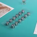 Silberne Stern Magnet Schal Clips, starke Brosche Pins für Damen Tücher und Hijabs. - 12er Pack / Silberton