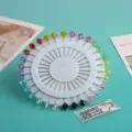 Bunte Kristall-Kopfnadeln Set mit Rad-Display und Stoppern zum Nähen und Hijab-Stylen. - Rauten-Bohrstil Mit Pin-Stopper