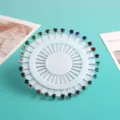 Bunte Strass Hijab Nadeln Set auf runder Halterung, perfekt für Schal und Kleidung Dekoration. - Diamant Stil
